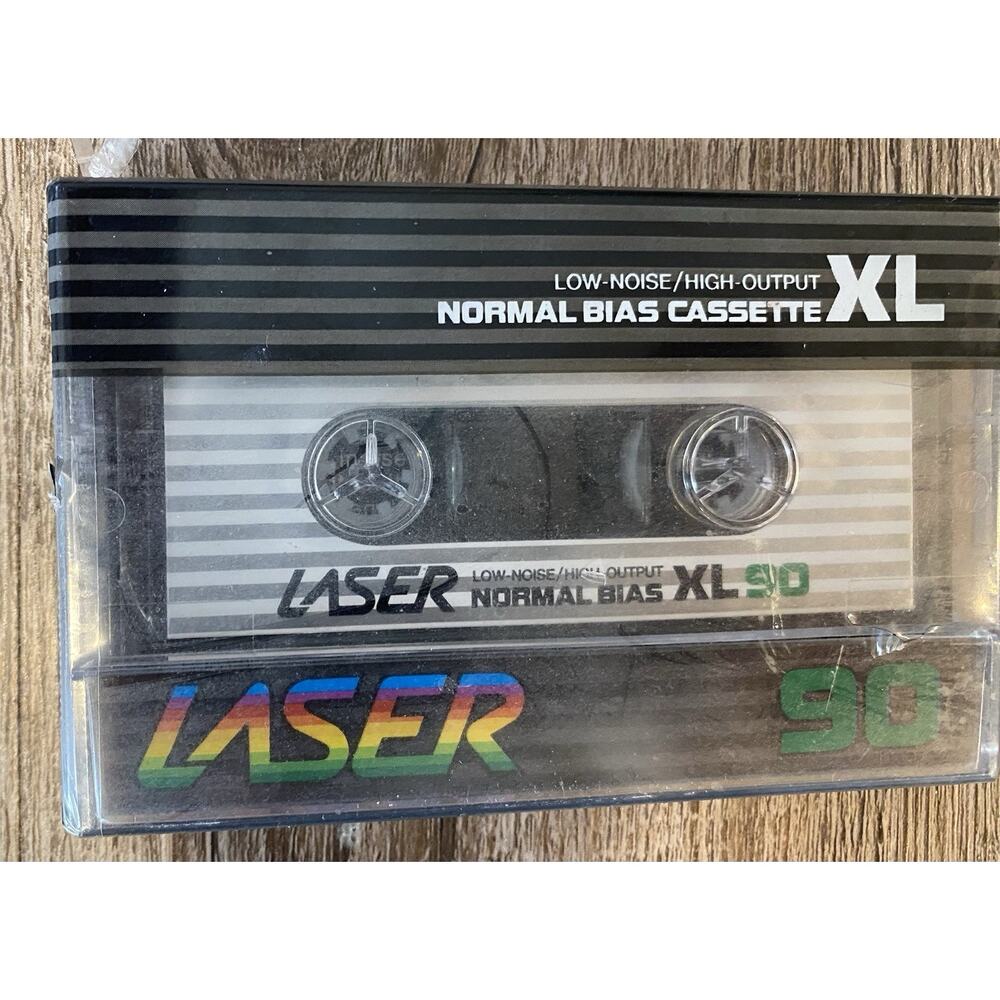 NEW SEALED LASER Cassette Audio Tapes Norm Bias Audio XL 90 -3 Tapes + Headphone